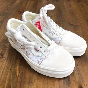 vans slip on floral marshmallow